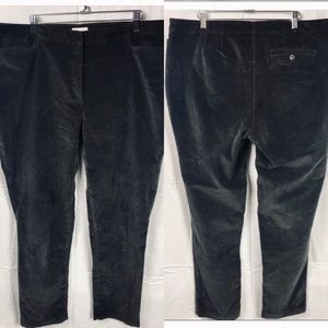 J.jill Sz 16 Womens Pants Gray Velvet 97641 Cotton